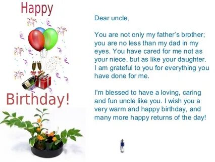 Happy birthday uncle Poems