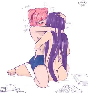 🔞 Natsuki and Yuri cuddling. Yuri And Shoujo-ai Хентай Truye