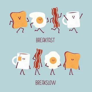 Breakfast Funny doodles, Funny illustration, Funny puns