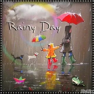 ☔ Good Morning! ☔ Rainy day drawing, Good morning rainy day,