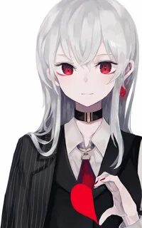 White Haired Red Eyes Anime Girl Wallpapers - Wallpaper Cave