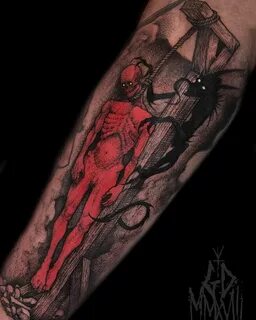 dark tattoo by @grindesign_tattoo Scary tattoos, Dark tattoo