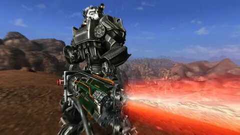 Fallout 4 style Gatling Laser for New Vegas, now available f