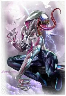 Edge of Venomverse - White Gwenom! - Limited Lithograph Spid