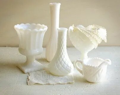 Milk Glass Vase Collection Etsy Milk glass, Milk glass vase,