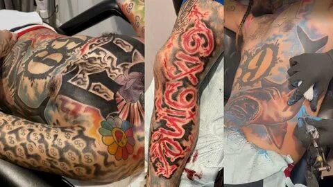 6IX9INE NEW TATTOOS 2022 🔥 "Videos from Tattooing" - YouTube