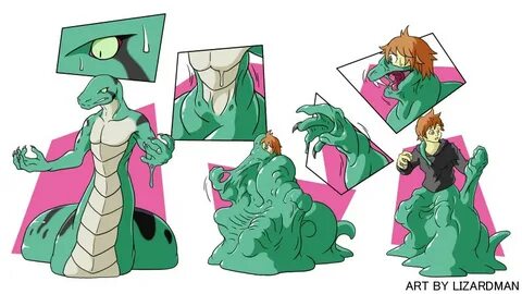 snake goo transformation (commission for RyClmn) by aji -- F