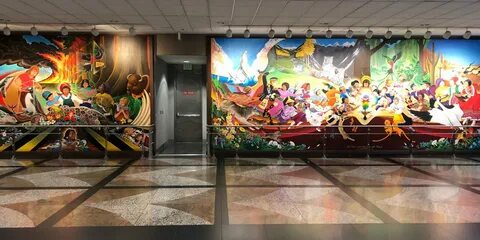 How Denver Airport’s Murals Feed Conspiracy Theorist Paintin