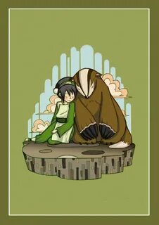 Toph and the Badgermole fan art poster by Artie (Phish) Fart