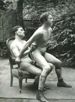 Vintage Smut Sunday: Edwardian gentlemen in the garden (gay 