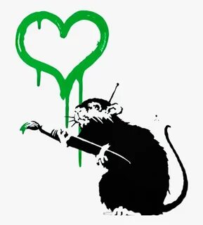 Transparent Banksy Png - Banksy Rat, Png Download - kindpng