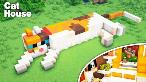 How to build a Cute Cat House 🐱 :: Minecraft Build & Interio