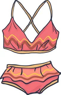 Swimsuit Bikini Clip Art - Swimsuit Cartoon - (862x1345) Png