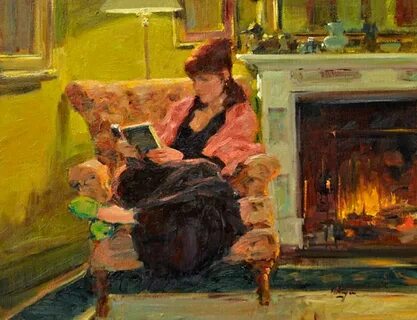 David Hettinger Reading art, Artist, Painter