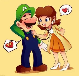 💜 Domestic 💜 on Twitter Luigi and daisy, Super mario art, Ma