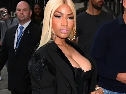 Nicki Minaj Suffers An Embarrassing Nip Slip Outside Of The 