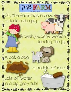 Farm Time Fun Preschool activities, Kindergarten poems, Kind