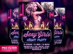Sexy Girls Ladies Night Party Flyer Template PSD on Behance