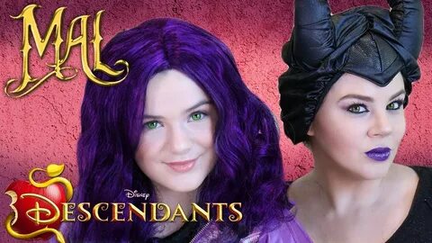 🍎 Descendants Mal & Maleficent Makeup Tutorial! 💄 Makeup, Co