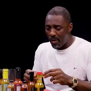 Idris Elba Suffering While Eating Spicy Chicken Sparks Memes