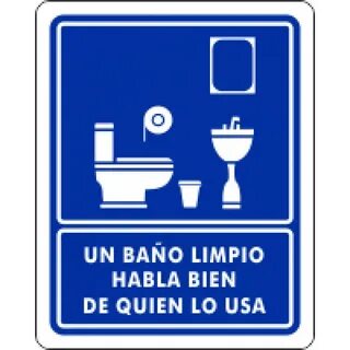 Un baño limpio habla bien de quien lo usa en 2021 Carteles d