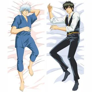 Japanese Anime Male Bl Gintama Hugging Body Pillow Cover Cas