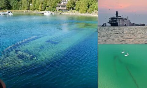 Michigan's Great Lakes shipwreck viewing along the shoreline