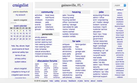 http://gainesville.craigslist.org/ example of consistency us