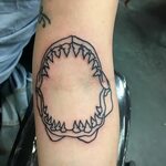 Shark Jaws by Cain Hollandsworth at Grace and Glory Tattoo i