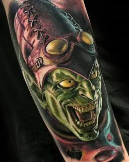 The Green Goblin 3d tattoos, Alien tattoo, Tattoos