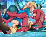 "Mipha X Link preview" by rainbowscreenart from Patreon Kemo