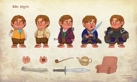 Bilbo Baggins - Fanart Character Design on Behance