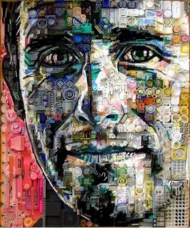 Get FuN Here: Amazing Portraits Made out of Junk by Zac Free