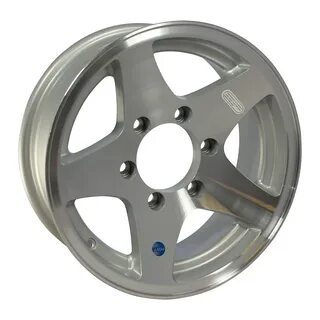 16 x 7 Aluminum Star HiSpec Trailer Wheel 6 on 5.50 Bolt Pat