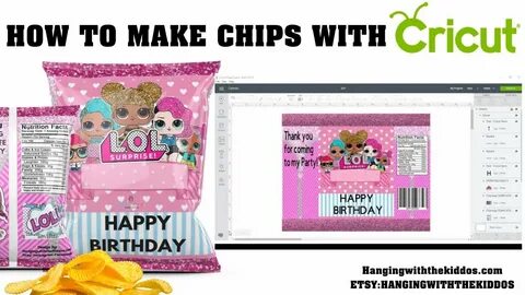 Free Chip Bag Template For Cricut : Potato chip party bag te