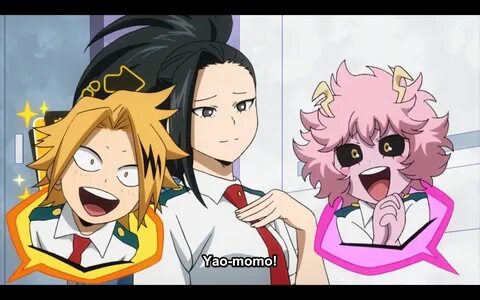 Momo Yaoyorozu, Denki Kaminari, Mina Ashido Boku no Hero Aca