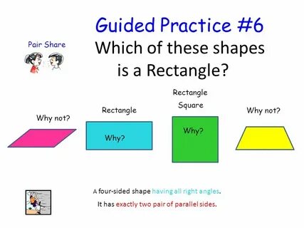Identifying Attributes of Quadrilaterals. Examples of 4-side