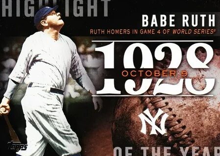 Free: 2015 Topps Highlight of the Year #H2 Babe Ruth New Yor