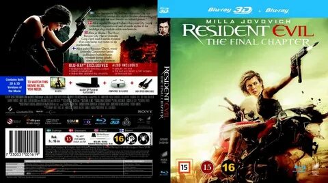 Resident Evil 6 - The Final Chapter 3D Blu-Ray Film → Køb bi