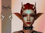 Suzue Devila Horns Sims 4 collections, Makeup crew, Sims 4
