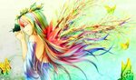 Anime Rainbow Hair - Phone Wallpapers for Boys