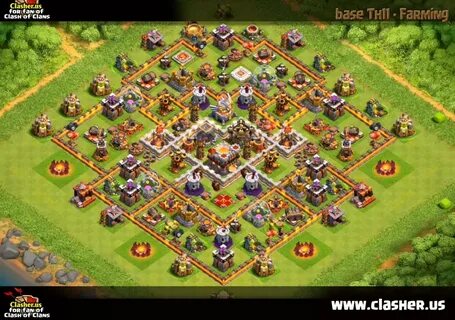 Town Hall 11 - FARMING Base Map #33 - Clash of Clans Clasher