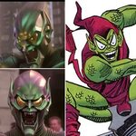 Green Goblin Ripping Spiderman Of Mask / Spiderman as The Gr