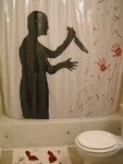 Psycho Inspired Shower Curtain Psycho shower curtain, Unique