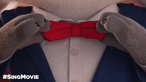 GIF suit up bow tie cantando - GIF animado em GIFER