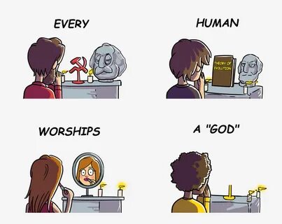 Meme Generator - Every Human Worships a God comic (blank) - 