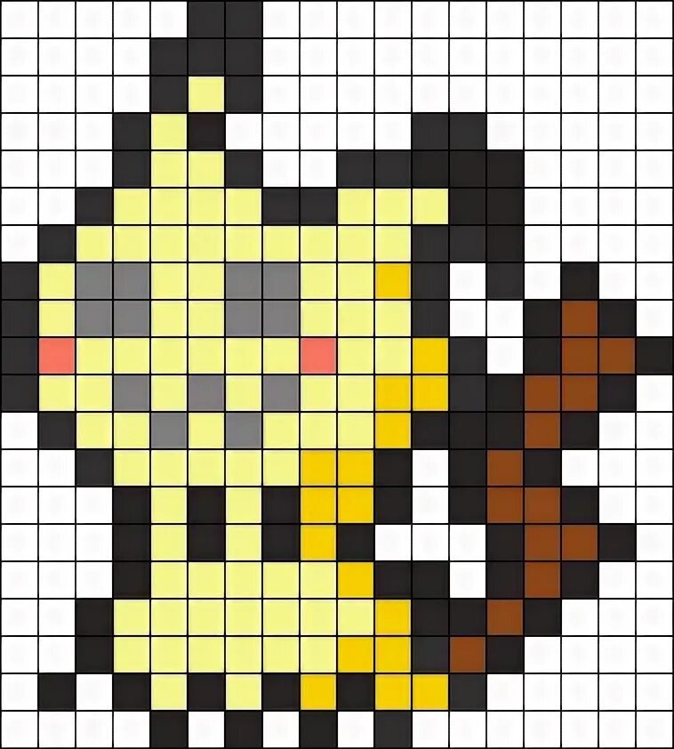 Mimikyu Perler Bead Pattern / Bead Sprite Pokemon perler bea