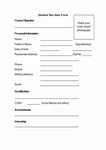 Personal Information form for Students Inspirational Bio Dat