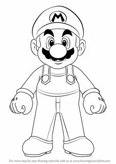 Learn How to Draw Mario from Super Mario (Super Mario) Step 