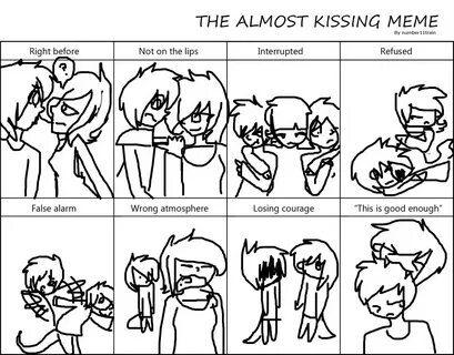 Almost Kissing meme ← a other Speedpaint drawing by - Queeky